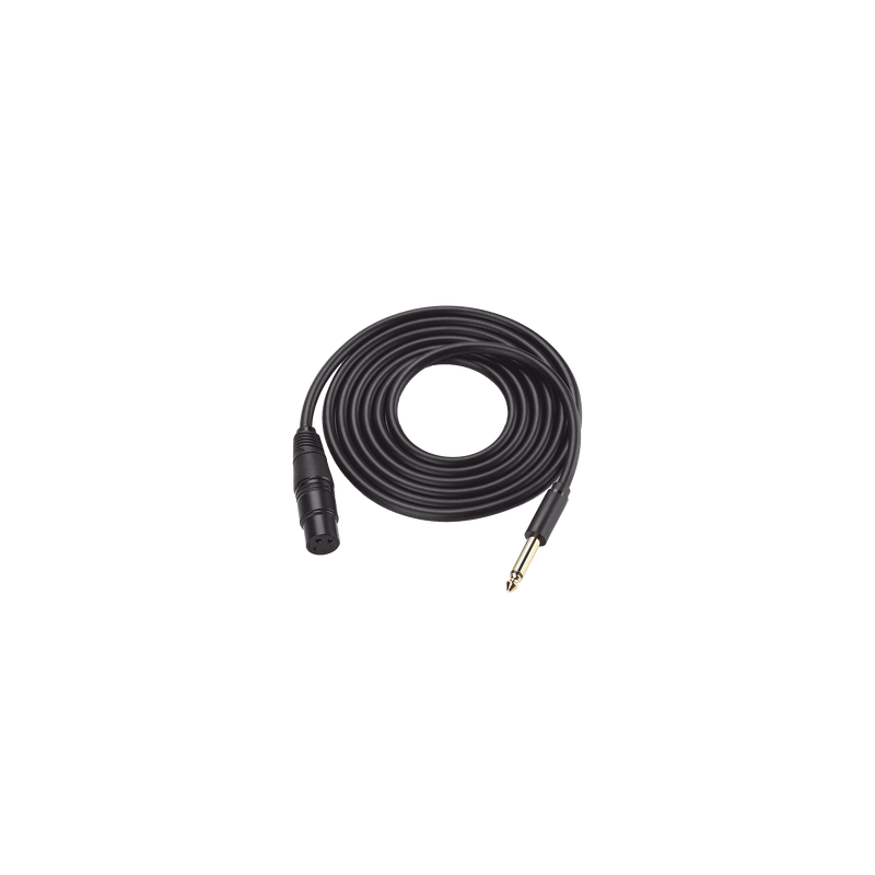 Cable para Micrófono Plug 6.35 mm (1/4 Inch) Macho a XLR Canon Hembra / Núcleo de Cobre / 5 Metros / Alta Calidad / Color Negr