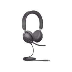 Jabra Jabra Evolve 2 40SE, Auricular stereo versión MS con aislamiento de ruido, conexión USB-A y indicador de ocupado (Busyli