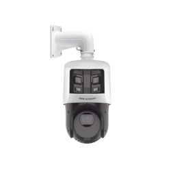 [TandemVu] PTZ IP 4 Megapixel con Cámara Panoramica 6 Megapixel / 25X Zoom / 100 mts IR / IP66 / WDR / PoE+ / Entrada-Salida de