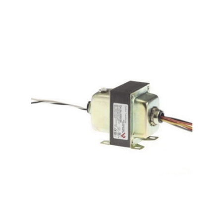 Transformador de corriente 120/240/277/480 VAC a 24 VAC, con fusible. 75VA
