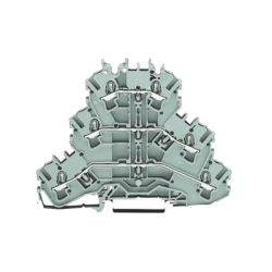 Borna de Paso Triple / 3 Niveles L/L/L / 6 Puntos Conexión / Push-in CAGE CLAMP® / 2.5 mm² / 24 A / 500 V / Aplicaciones Ex e