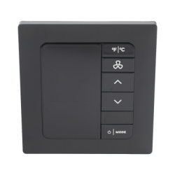 Termostato e7 EMS: 100-277 VCA: Ónix negro