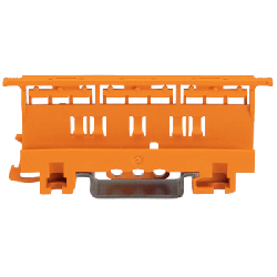 Adaptador de Fijación / Serie 221 / 6 mm² / Montaje sobre Carril DIN 35 / Material Poliamida PA 66 V0 / Color Naranja