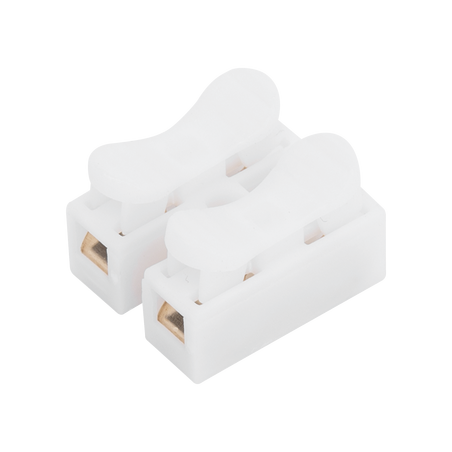 Conector tipo PUSH de 2 Contactos / Para una Conexión Rápida / Puentes de Cables