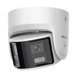 [FlexVu] [PROTECCIÓN ACTIVA] Turret IP 4 Megapixel / 2 Lentes de 2.8 mm (Imagen Panorámica 180°) / 30 mts IR / Exterior IP67 