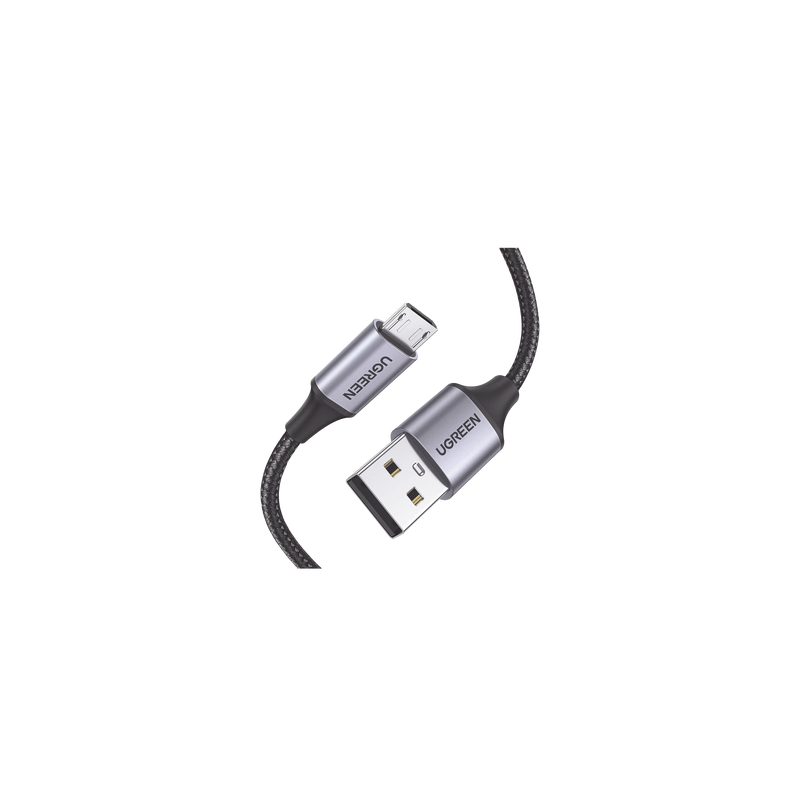 Cable USB-A a Micro USB | 1 Metro (3.28 Pies) | Carga Rápida | QC 3.0/2.0 | FPC | AFC | Transferencia de Datos de 480 Mbps | Re