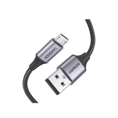 Cable USB-A a Micro USB | 1 Metro (3.28 Pies) | Carga Rápida | QC 3.0/2.0 | FPC | AFC | Transferencia de Datos de 480 Mbps | Re