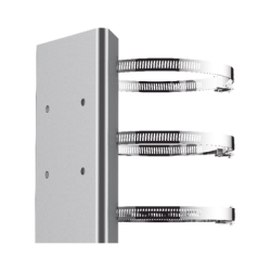 Montaje de Poste para PTZ / Acero Inoxidable / Compatible con PTZ HIKVISION