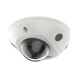 Mini Domo IP 4 Megapixel / Lente 2.8 mm / 30mts IR EXIR / Micrófono Integrado / Exterior IP67 / IK08 / PoE / DARKFIGHTER / Alar