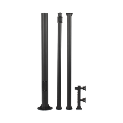 Poste Seccionado de 6 Metros / Tubos Mas Gruesos / Especializado para la Instalación de Videovigilancia / Incluye Base de Cimen