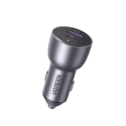 Cargador de Auto 52.5W | Puerto USB-A y USB-C | Carga Rápida | Compatible con Vehículos de 12 y 24 VCD | PD3.0 + QC3.0 | Chip 