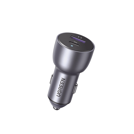 Cargador de Auto 52.5W | Puerto USB-A y USB-C | Carga Rápida | Compatible con Vehículos de 12 y 24 VCD | PD3.0 + QC3.0 | Chip 