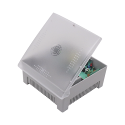 Fuente de Poder con Gabinete de 4 Salidas de 11 - 15 Vcc / 5 Amper / Voltaje de Entrada: 96 - 264 Vca / Soporta Protección cont
