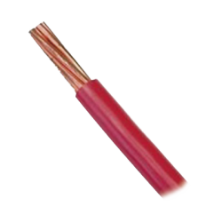 Cable Eléctrico de Cobre Recubierto THW-LS Calibre 12 AWG 19 Hilos Color Rojo (100 Metros) (328.08 Pies)