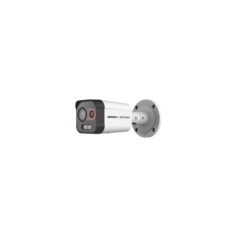 Cámara Bala IP Térmica y Óptica Biespectral para prevenir incendios/ Detección de fuego / Medición de Temperatura / Resoluc