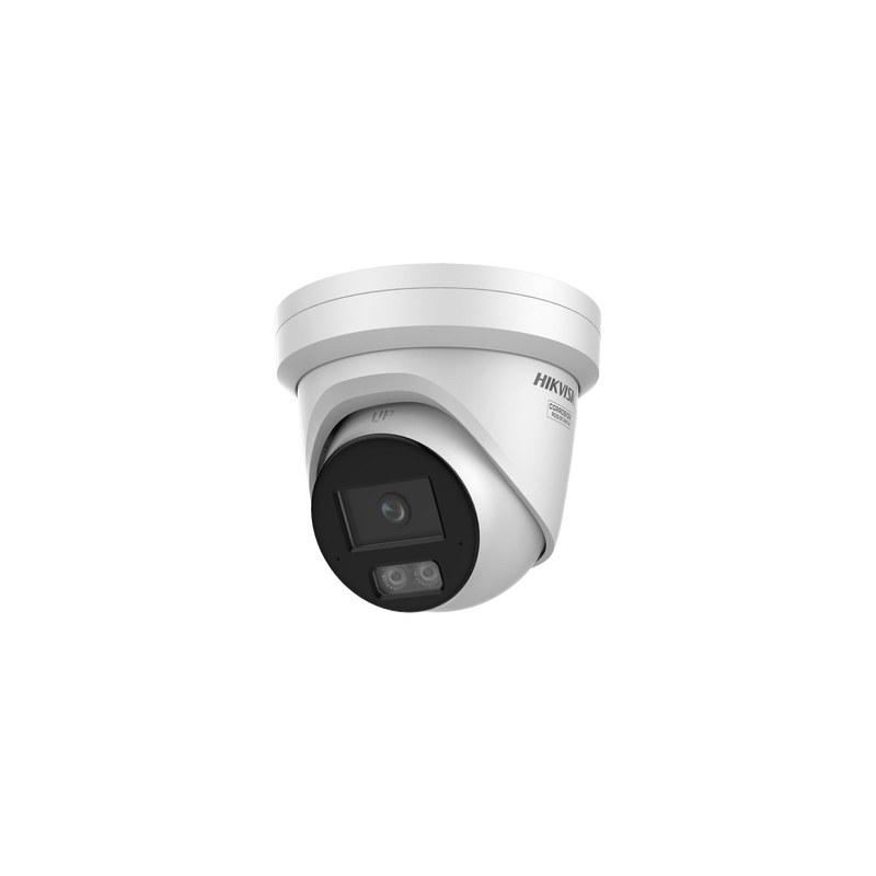 [Dual Light + ColorVu 3.0 + HikAI] Turret IP 8 Megapixel / Lente 2.8 mm / 30 mts IR + Luz Blanca / 2 Microfonos Integrados / Ext