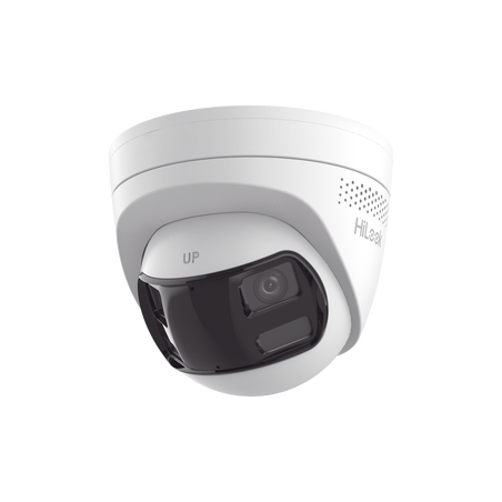 [Dual Light] Turret IP 6 Megapixel / Imagen Panorámica 180°/ PoE / Micrófono y Bocina Integrado / Exterior IP67 / Audio Bidir