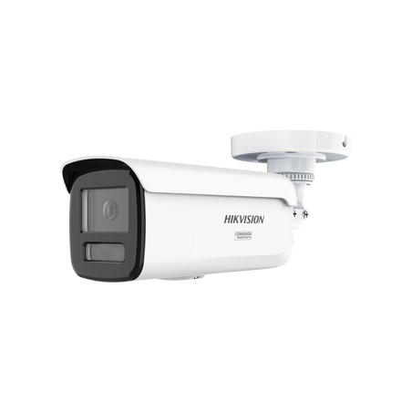 [Dual Light + ColorVu 3.0 + HikAI] Bala IP 6 Megapixel / Lente 4 mm / 60 mts IR + Luz Blanca / Exterior IP67 / Estrobo Azul y Ro