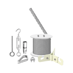 Kit de Sujeción de Mástil de 3 Metros a Piso de Concreto.