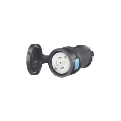 Conector Industrial con Bloqueo de Media Vuelta / 30 A 120/208 V CA / Nema L21-30R / 4 Polos 5 Hilos / Color Blanco y Negro / Gr