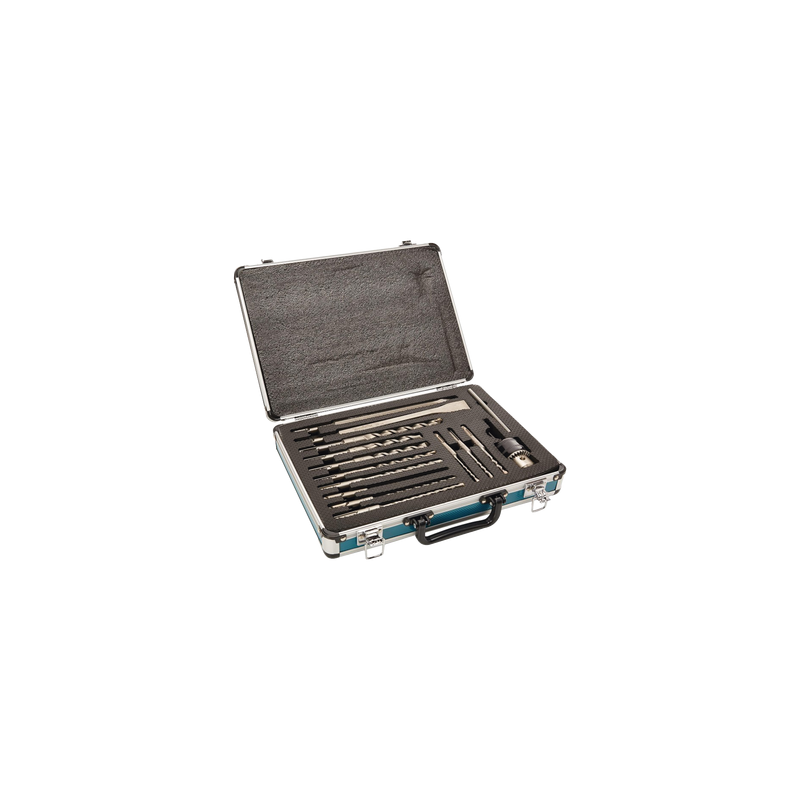 Juego de 14 piezas de Brocas, Cinceles y Broquero SDS Plus Makita