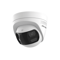 [PROTECCIÓN ACTIVA] Turret IP 6Megapixel / 2 Lentes de 2.8 mm (Imagen Panorámica 180°) / 30 mts IR / Exterior IP67 / Luz Inte