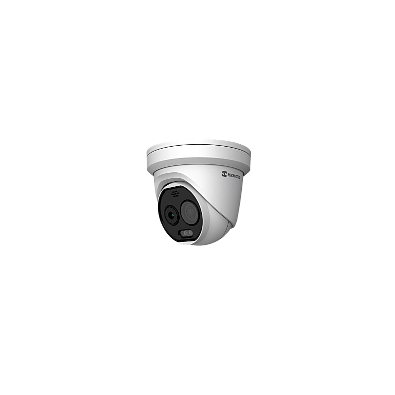 HIKMICRO Turret IP Bi-Espectral (Térmica + Óptica)/ 160 X 120 (1.8 mm) + 5 MP (2 mm) / Detección Temperatura -20°C a 150°C 