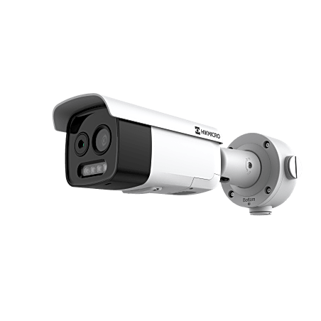 HIKMICRO Cámara Bala IP Térmica y Óptica Dual / Análisis de Video (VCA 3.0) para Protección Perimetral / Detección Térmic