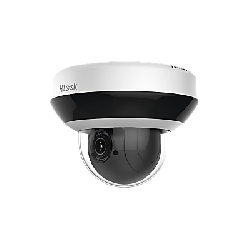 Mini PTZ IP 4 Megapixel / 4X Zoom / Audio Bidireccional / H.265+ / 20 mts IR EXIR / WDR 120 dB / PoE / IK10 / IP66 / Ultra Baja 