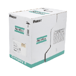 Bobina de Cable UTP 305 Metros (1000 Pies) de Cobre, NetKey, Azul, Categoría 5e (24 AWG), PVC (CM), de 4 Pares