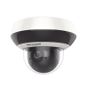 Mini Domo PTZ IP 4 Megapixel / 4X Zoom / H.265+ / 20 mts IR EXIR / WDR / PoE / IK10 /Exterior IP66 / DarkFighter / Micrófono In