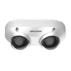 PanoVu Series / Lente Dual de 5 Megapixel / 2 Lentes Fijos de 2.8 mm / Recomendado para Pasillos o Esquinas / IP67 / IK10 / PoE 