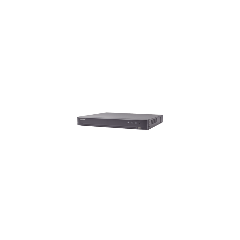 DVR 16 Canales TURBOHD + 16 Canales IP / 8 Megapixel (4K) / Audio por Coaxitron / ACUSENSE / Reconocimiento Facial / 2 Bahías d
