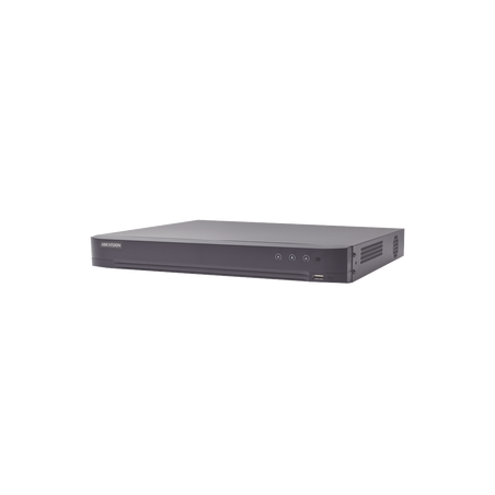 DVR 8 Canales TURBOHD + 8 Canales IP / 8 Megapixel (4K) / Audio por Coaxitron / ACUSENSE / Reconocimiento Facial / 1 Bahía de D