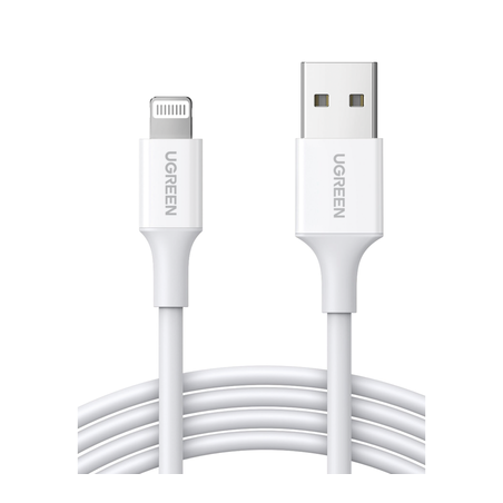 Cable USB-A a Lightning | 1 Metro | Certificado MFi | Carga Rápida 5V/2.4 A| 480 Mbps | PD | Conector C89 | Adecuado para iPhon