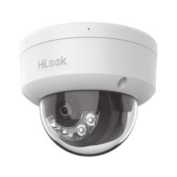 HiLook Series / Domo IP de 2 Megapixel (1080p) / Lente 2.8 mm / 30 mts IR / Micrófono Integrado / Exterior IP67 / PoE / dWDR / 