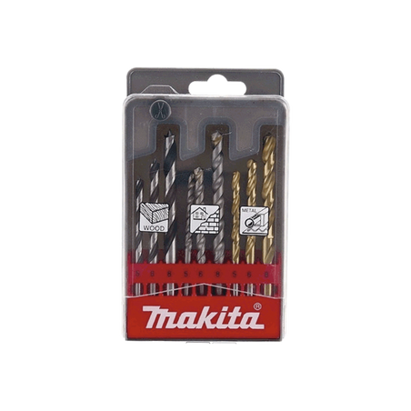 Juego con 9 piezas de brocas