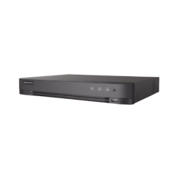 DVR 4 Canales TURBOHD + 4 Canales IP / 8 Megapixel (4K) / Audio por Coaxitron / ACUSENSE / Reconocimiento Facial / 1 Bahía de D